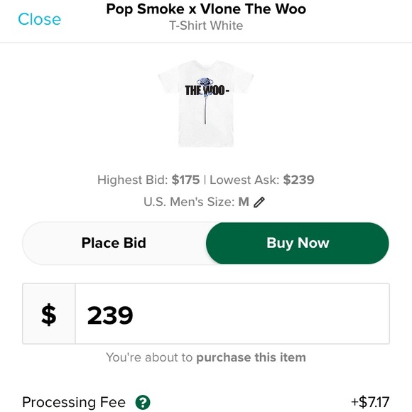 VLONE X Pop smoke the Woo white T-shirt - Picture 5 of 5